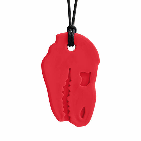  Dino Bite™ Chew Necklace (Red, Standard)